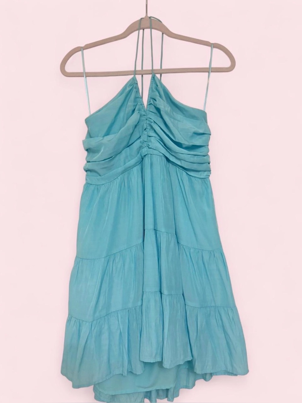 turquoise mini dress
